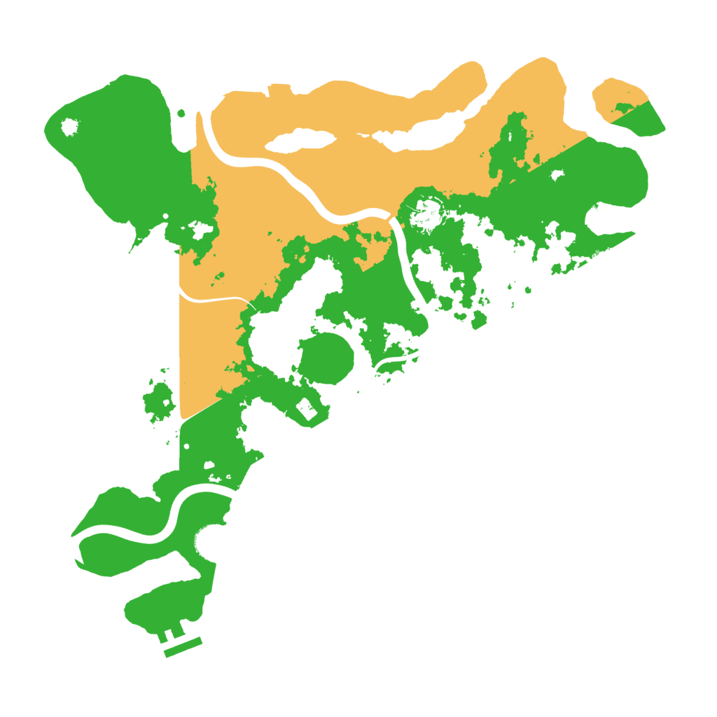 Biome Rust Map: Procedural Map, Size: 3700, Seed: 54433171