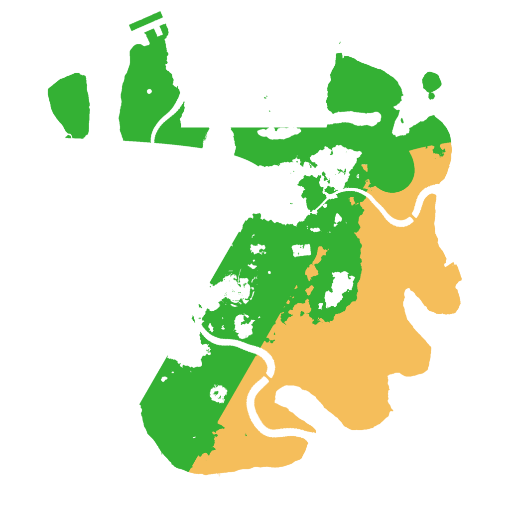 Biome Rust Map: Procedural Map, Size: 3000, Seed: 28341