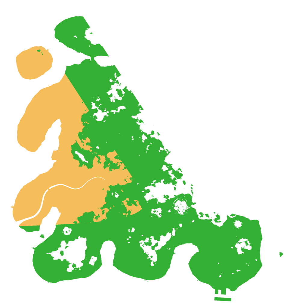 Biome Rust Map: Procedural Map, Size: 3700, Seed: 401900533