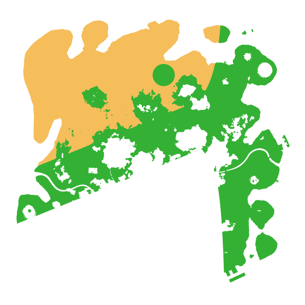 Biome Rust Map: Procedural Map, Size: 3650, Seed: 96263166