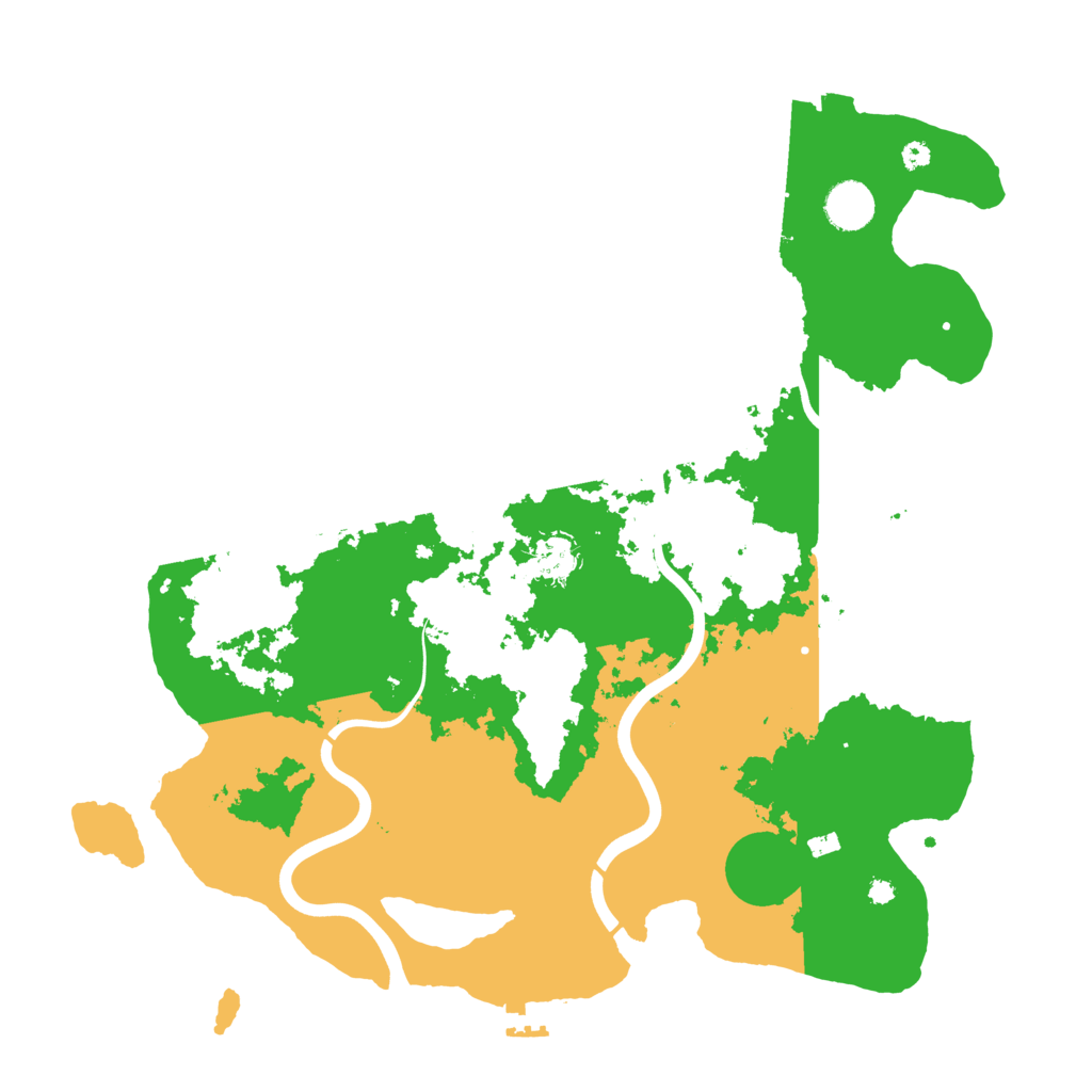 Biome Rust Map: Procedural Map, Size: 3900, Seed: 92694250