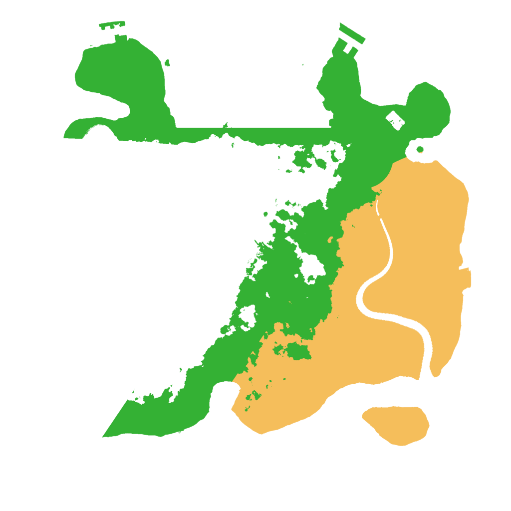 Biome Rust Map: Procedural Map, Size: 3000, Seed: 9201