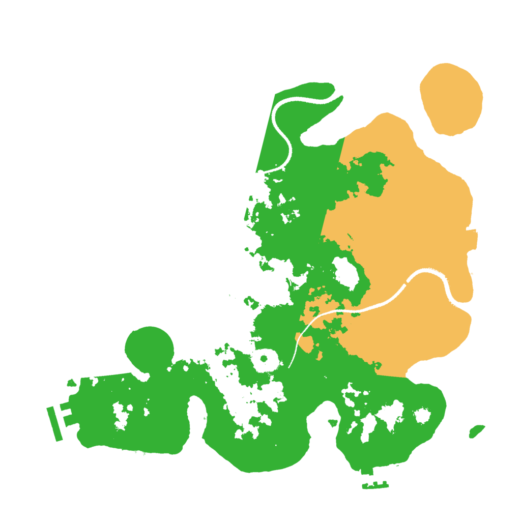 Biome Rust Map: Procedural Map, Size: 3000, Seed: 1821