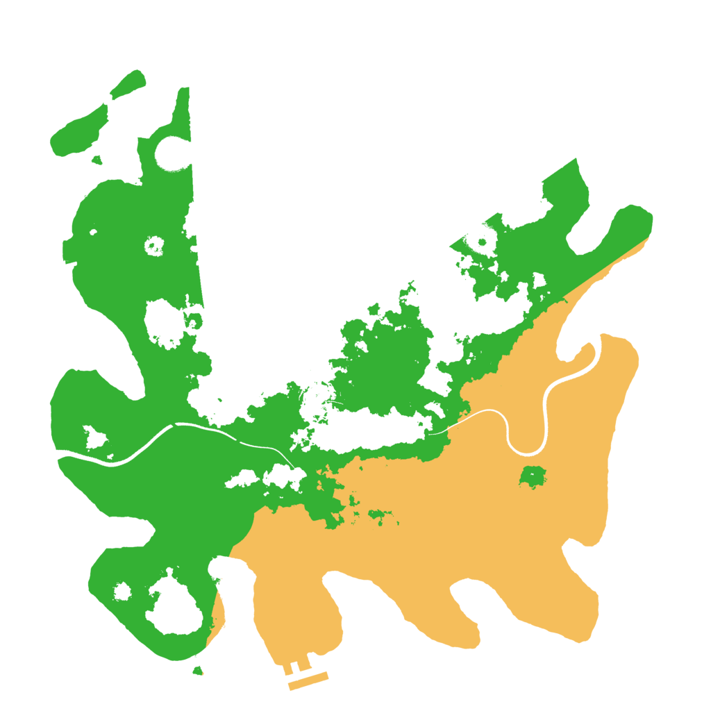 Biome Rust Map: Procedural Map, Size: 3550, Seed: 81965401