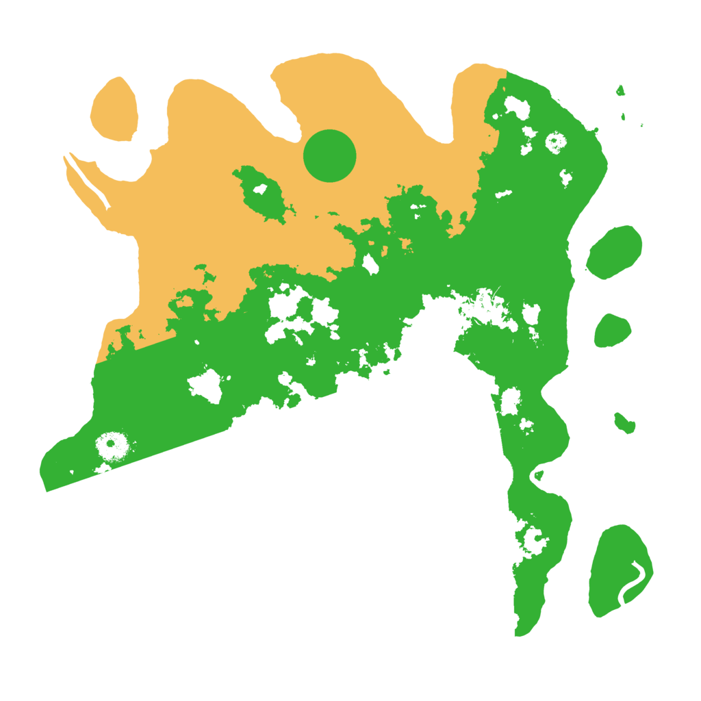 Biome Rust Map: Procedural Map, Size: 3500, Seed: 30889676