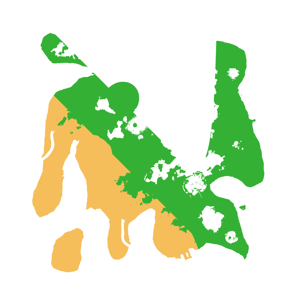 Biome Rust Map: Procedural Map, Size: 2500, Seed: 2165767