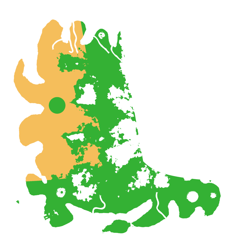 Biome Rust Map: Procedural Map, Size: 3950, Seed: 64361325