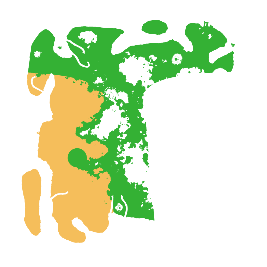 Biome Rust Map: Procedural Map, Size: 3700, Seed: 70483324