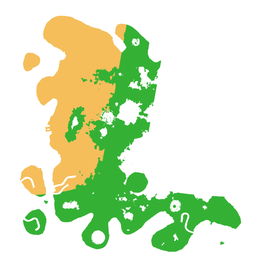 Biome Rust Map: Procedural Map, Size: 3500, Seed: 60412825