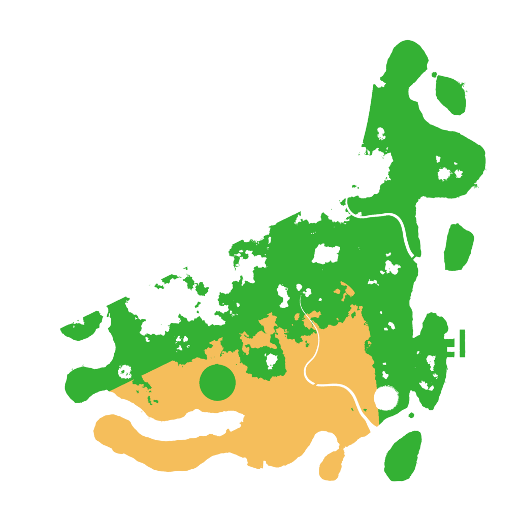 Biome Rust Map: Procedural Map, Size: 3800, Seed: 77900101