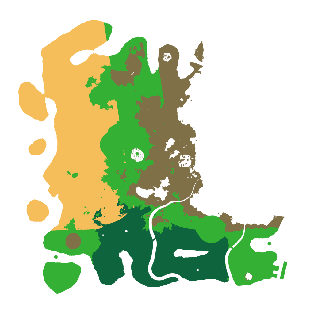 Biome Rust Map: Procedural Map, Size: 3550, Seed: 3087706