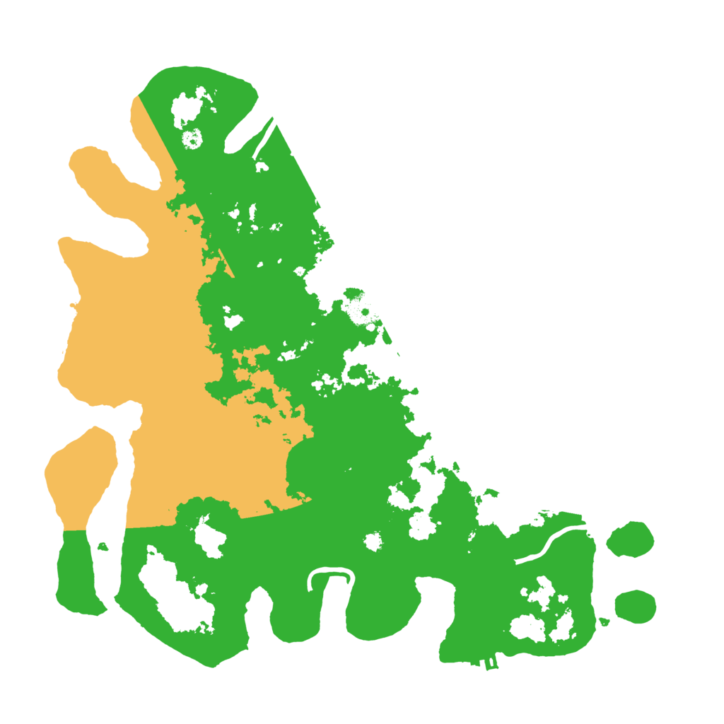 Biome Rust Map: Procedural Map, Size: 3600, Seed: 16861593
