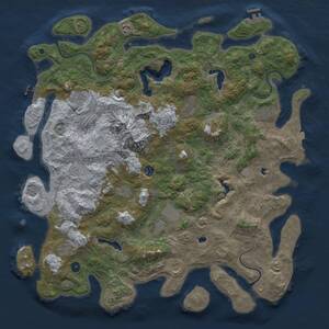 Thumbnail Rust Map: Procedural Map, Size: 5000, Seed: 215474215, 17 Monuments