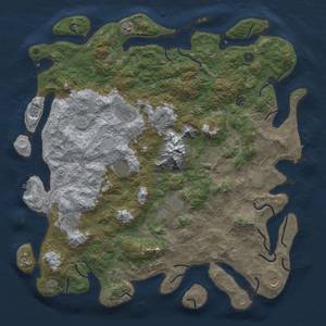 Thumbnail Rust Map: Procedural Map, Size: 5000, Seed: 215474215, 19 Monuments