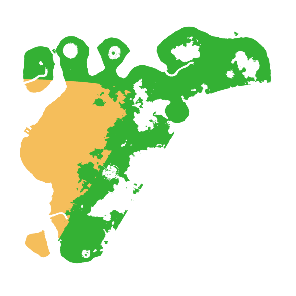 Biome Rust Map: Procedural Map, Size: 3500, Seed: 9119