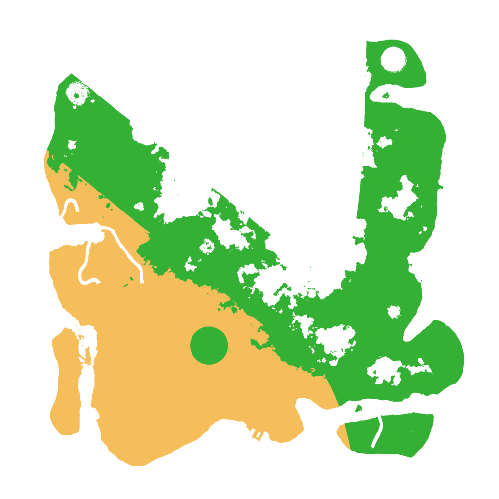 Biome Rust Map: Procedural Map, Size: 3500, Seed: 392149030