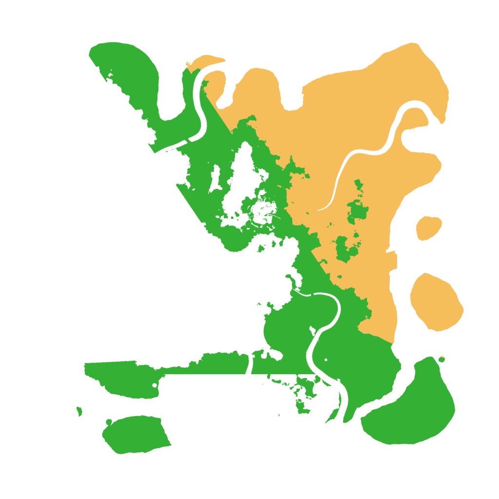 Biome Rust Map: Procedural Map, Size: 3200, Seed: 233333333