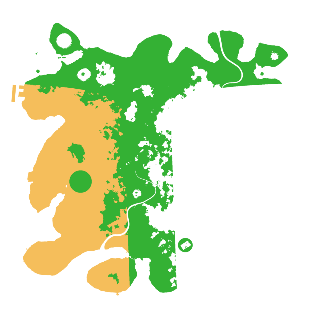 Biome Rust Map: Procedural Map, Size: 3700, Seed: 42037305