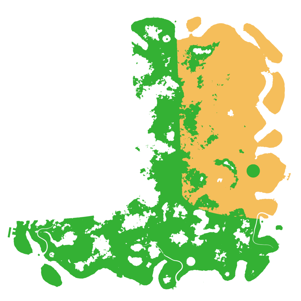 Biome Rust Map: Procedural Map, Size: 6000, Seed: 417107048