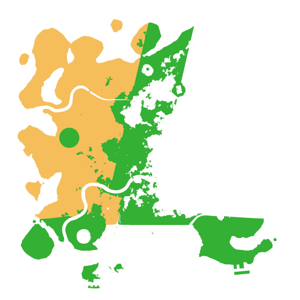 Biome Rust Map: Procedural Map, Size: 3950, Seed: 6432257