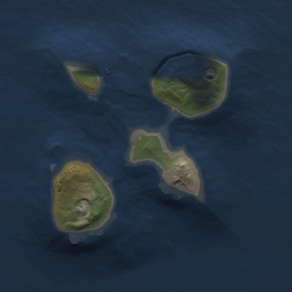 Rust Map: Procedural Map, Size: 1400, Seed: 2, 1 Monuments