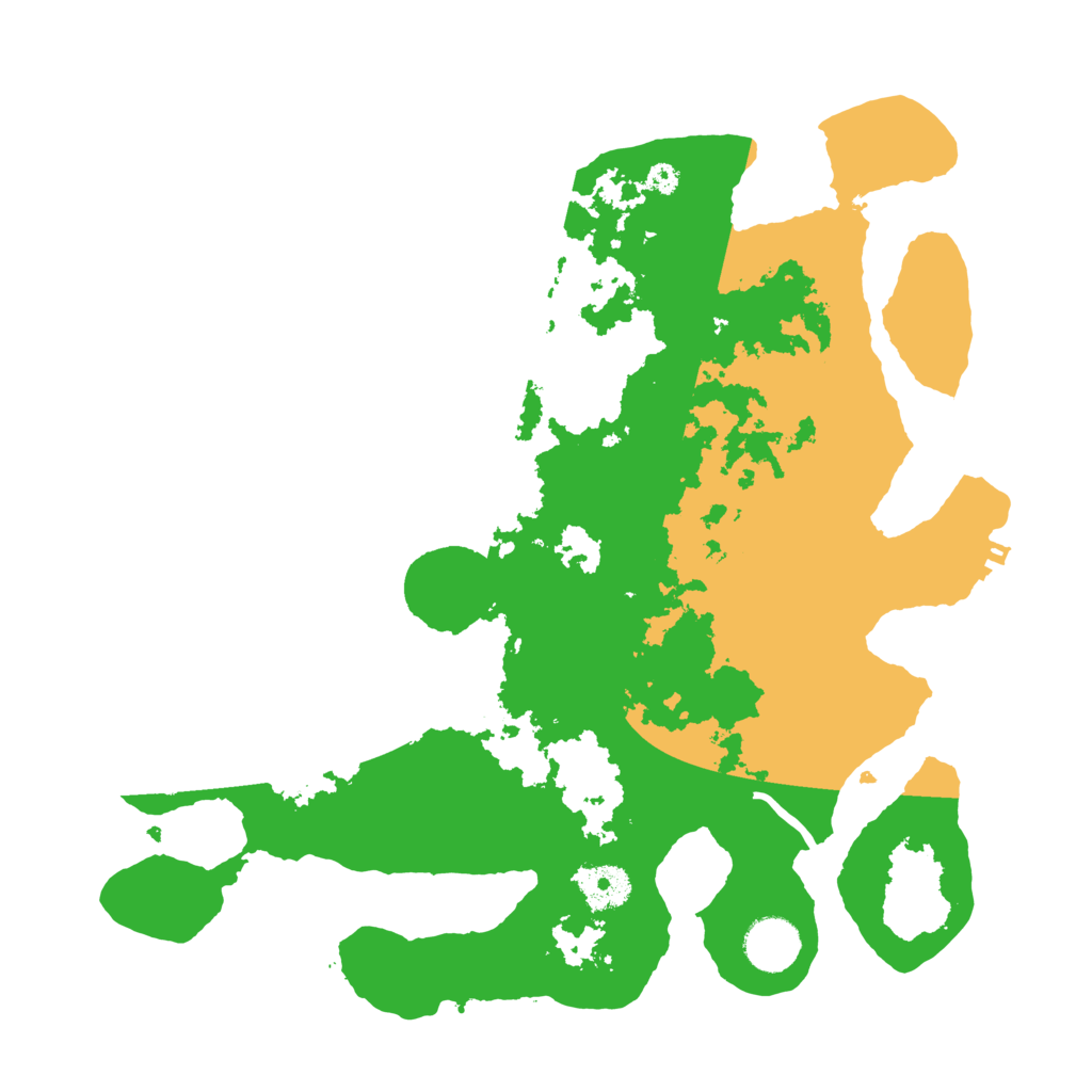 Biome Rust Map: Procedural Map, Size: 3500, Seed: 90851194