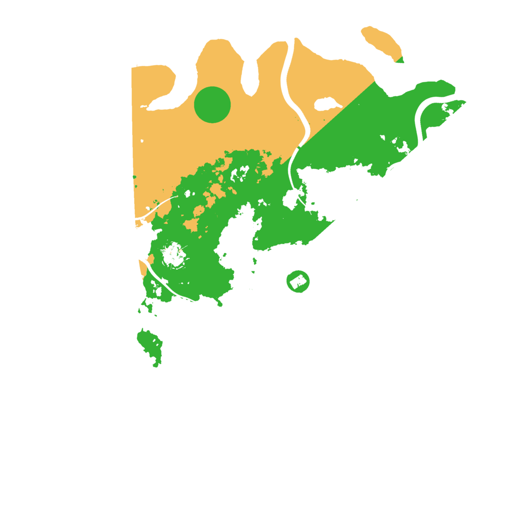 Biome Rust Map: Procedural Map, Size: 3700, Seed: 1970176928