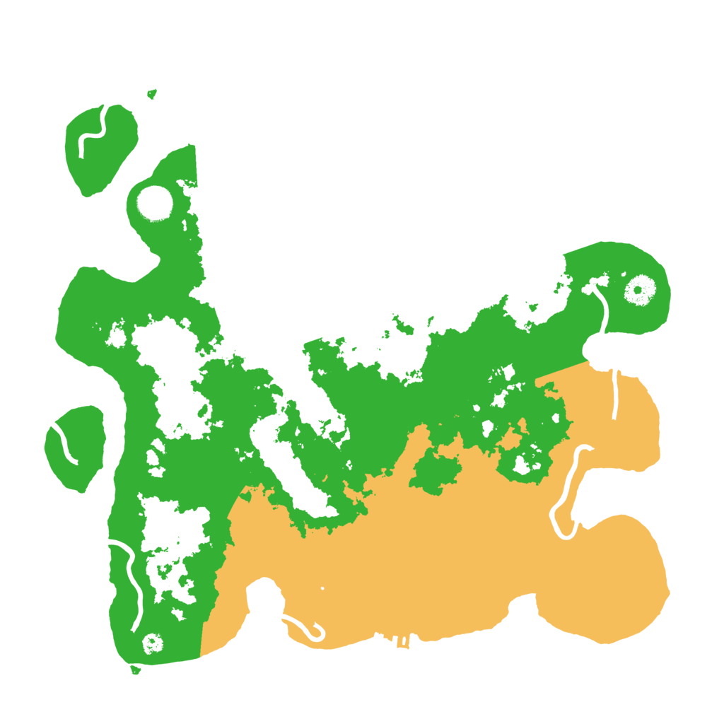 Biome Rust Map: Procedural Map, Size: 3600, Seed: 304906288