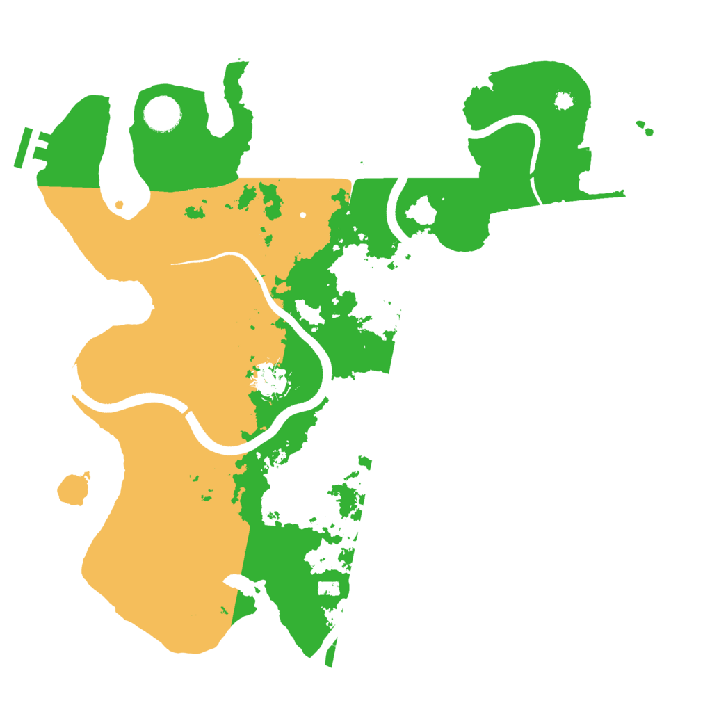 Biome Rust Map: Procedural Map, Size: 3500, Seed: 108401