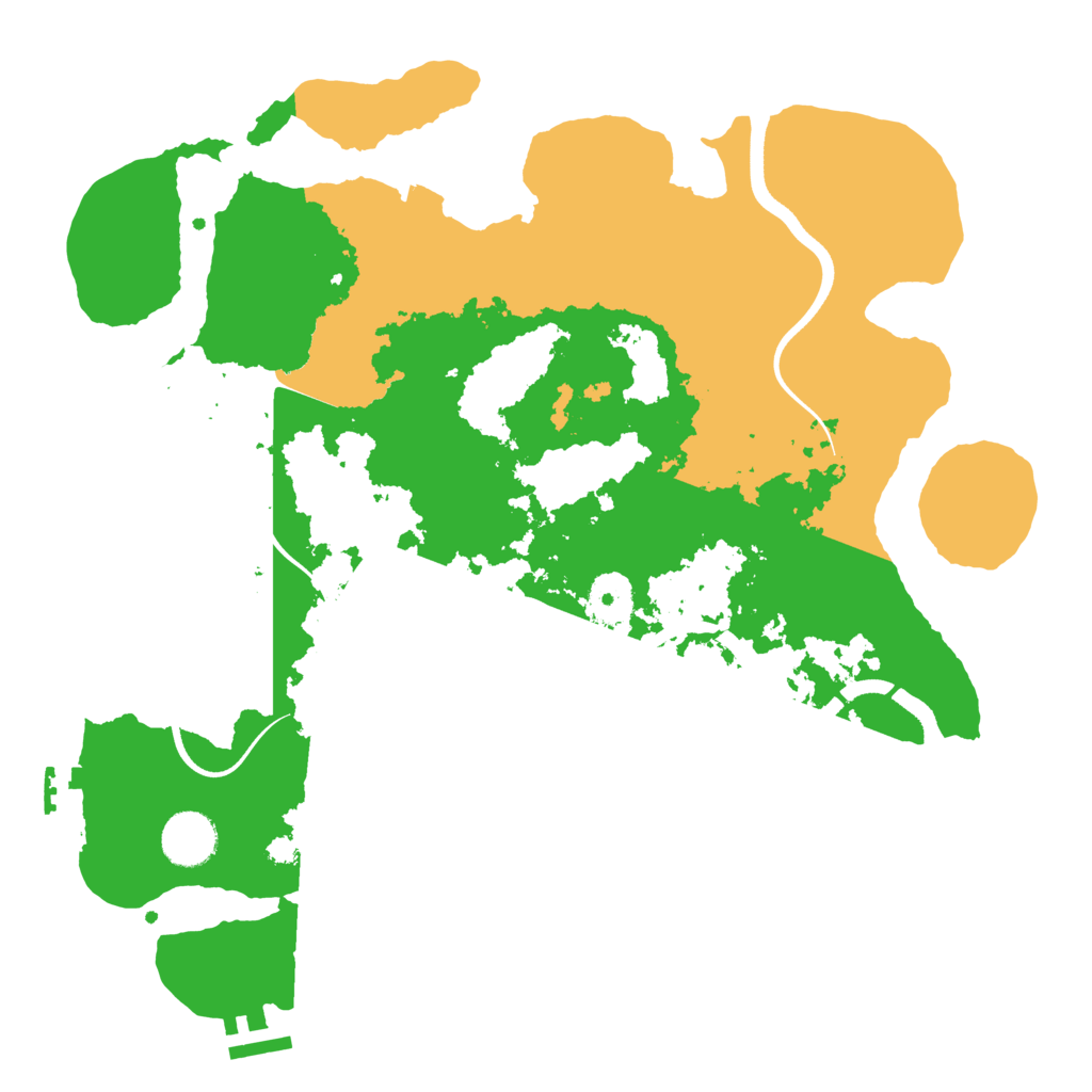 Biome Rust Map: Procedural Map, Size: 3500, Seed: 1846277533