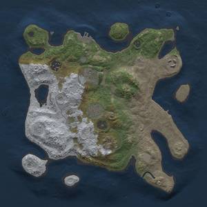 Thumbnail Rust Map: Procedural Map, Size: 3000, Seed: 13169, 13 Monuments