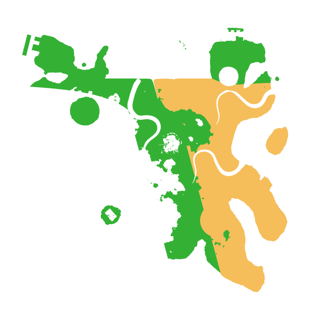 Biome Rust Map: Procedural Map, Size: 3000, Seed: 13169
