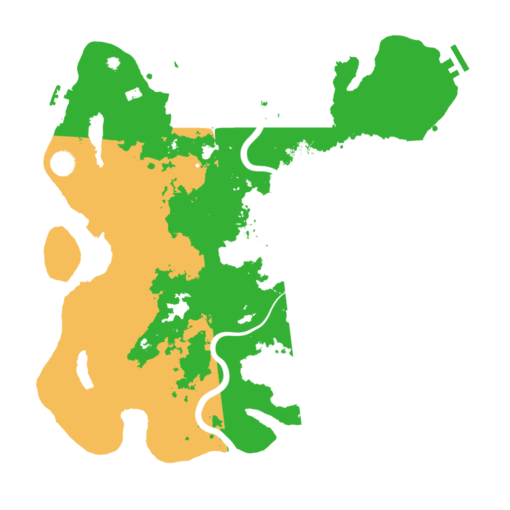 Biome Rust Map: Procedural Map, Size: 3600, Seed: 12421696
