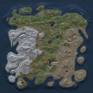 Thumbnail Rust Map: Procedural Map, Size: 4250, Seed: 125577984, 16 Monuments