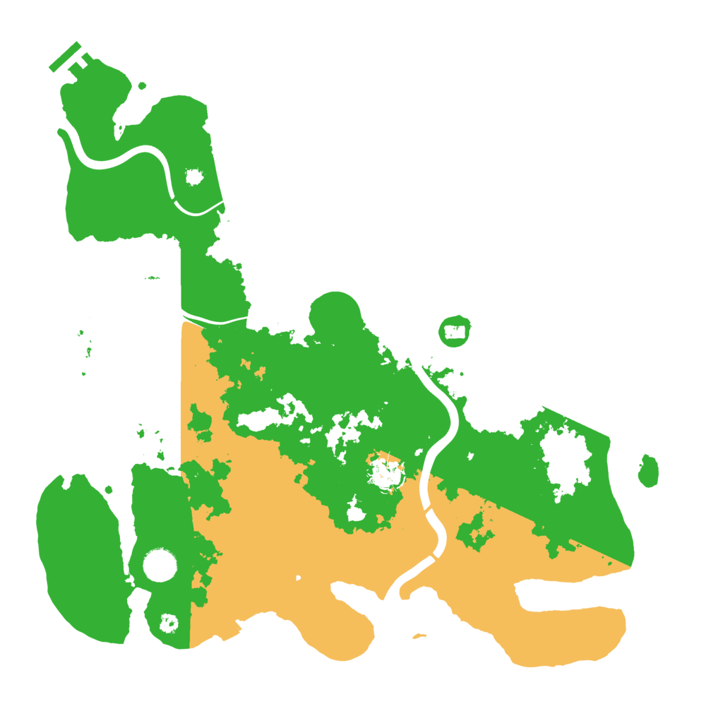 Biome Rust Map: Procedural Map, Size: 3800, Seed: 77055200