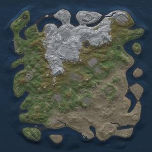 Thumbnail Rust Map: Procedural Map, Size: 4250, Seed: 258000126, 19 Monuments