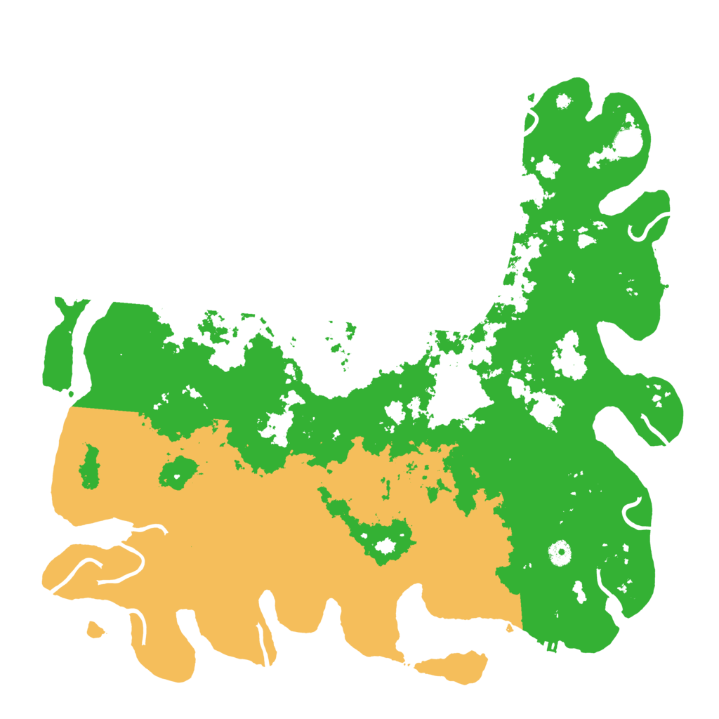 Biome Rust Map: Procedural Map, Size: 4500, Seed: 69552