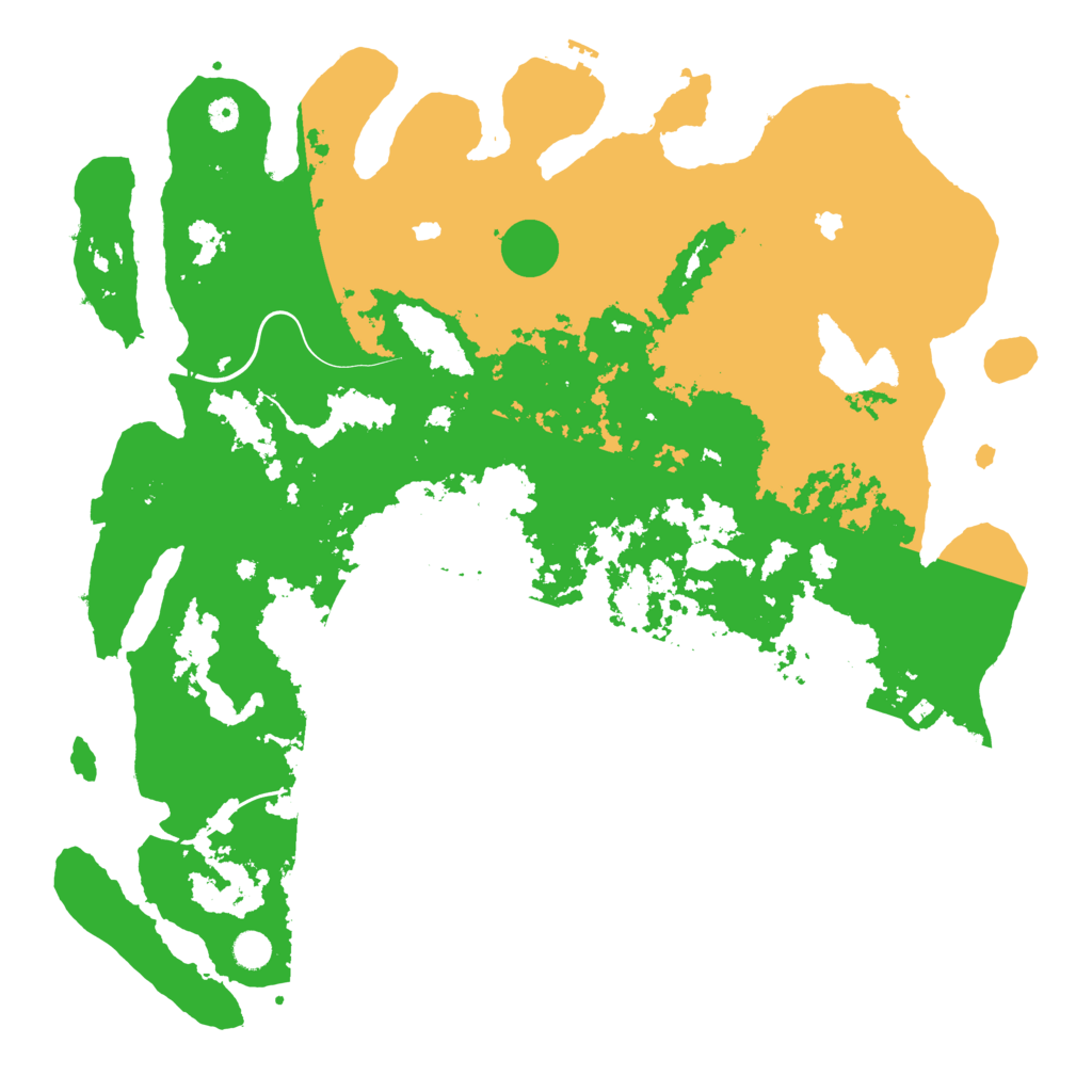 Biome Rust Map: Procedural Map, Size: 5000, Seed: 195680231