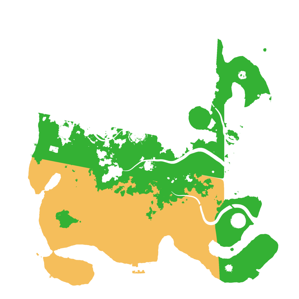 Biome Rust Map: Procedural Map, Size: 3600, Seed: 33374458