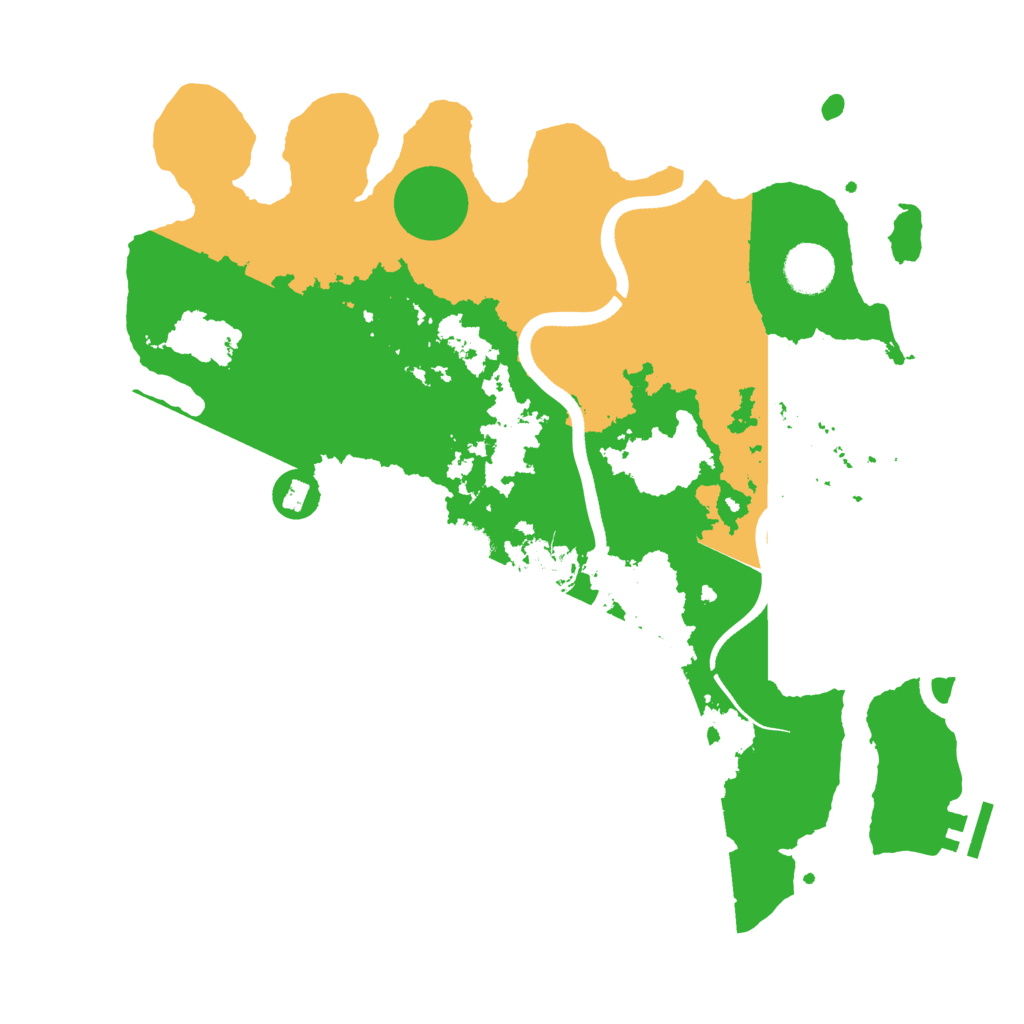 Biome Rust Map: Procedural Map, Size: 3650, Seed: 53848732