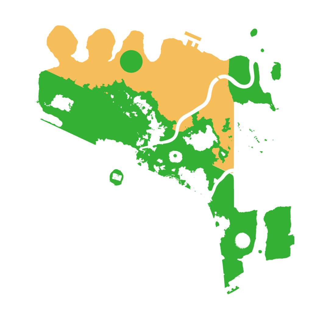 Biome Rust Map: Procedural Map, Size: 3650, Seed: 53848732