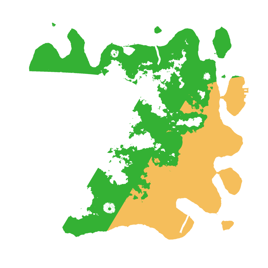 Biome Rust Map: Procedural Map, Size: 3500, Seed: 375459436