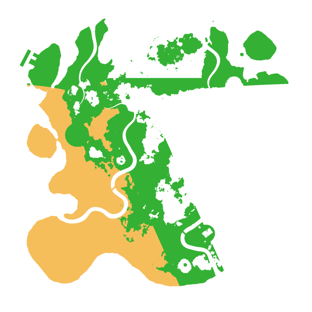 Biome Rust Map: Procedural Map, Size: 3500, Seed: 1245792501
