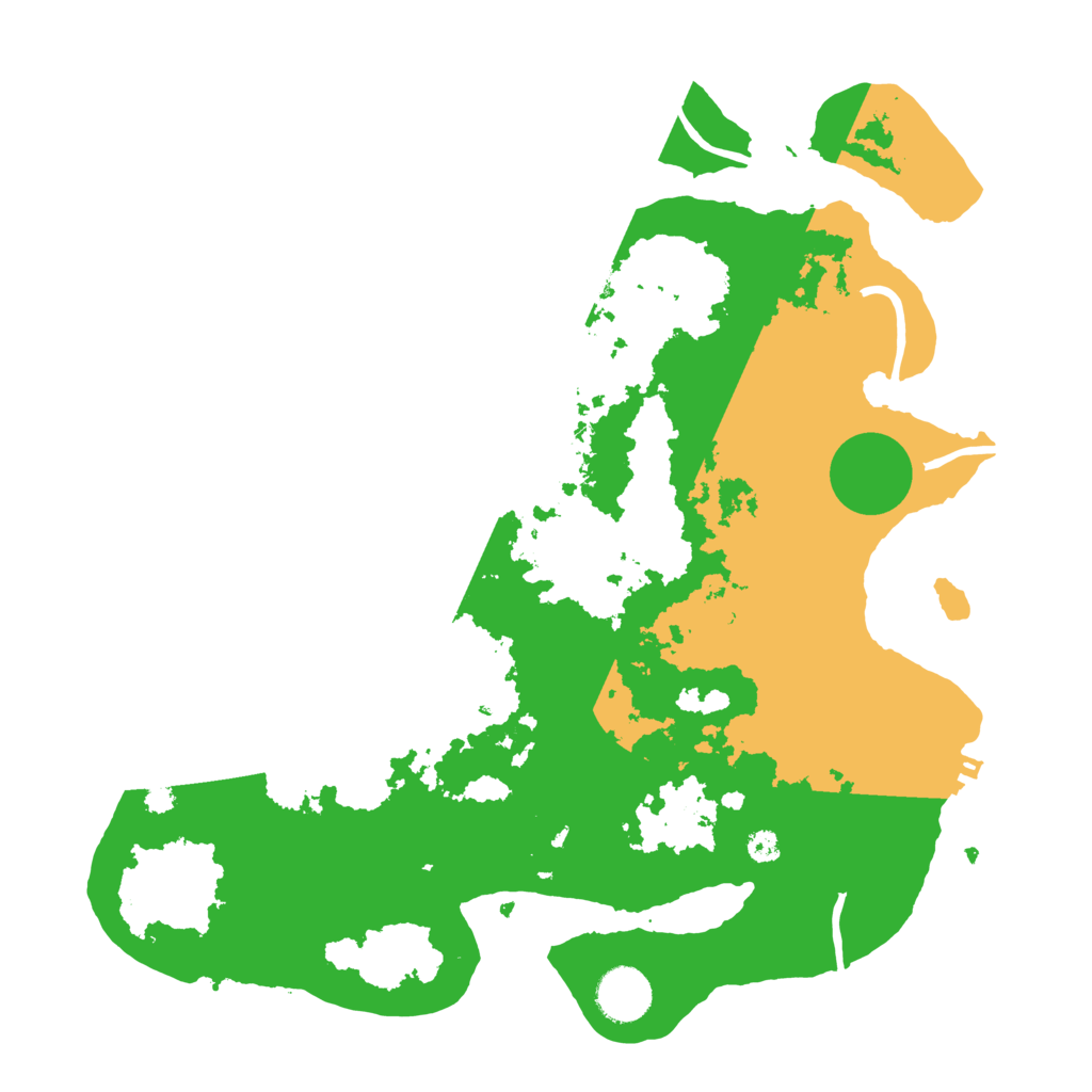 Biome Rust Map: Procedural Map, Size: 3500, Seed: 545245