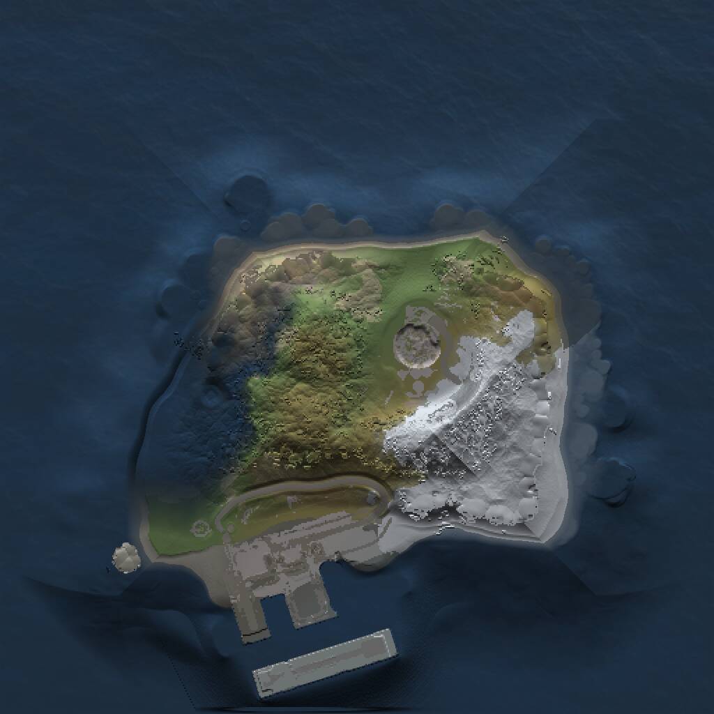 Rust Map: Procedural Map, Size: 1000, Seed: 1549842091, 3 Monuments