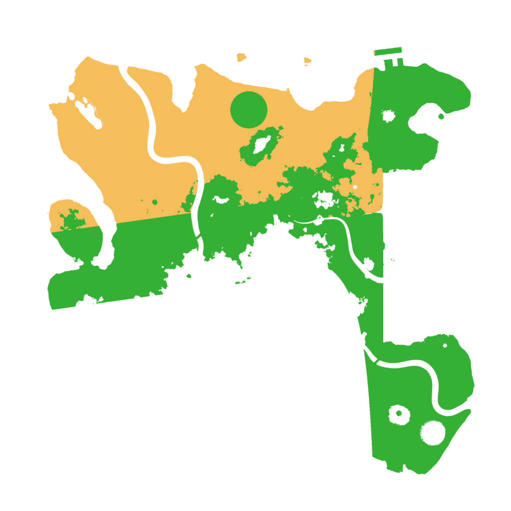 Biome Rust Map: Procedural Map, Size: 3650, Seed: 65341840