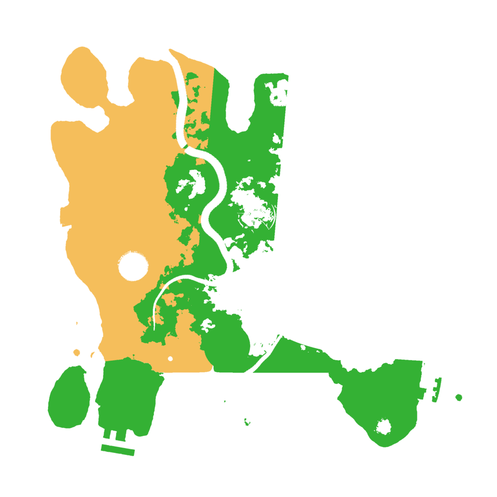 Biome Rust Map: Procedural Map, Size: 3000, Seed: 1069076872