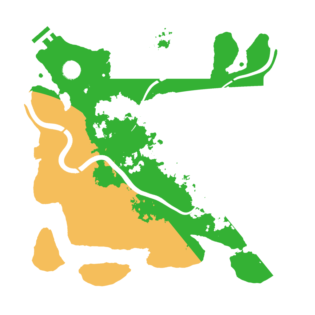 Biome Rust Map: Procedural Map, Size: 3000, Seed: 163011
