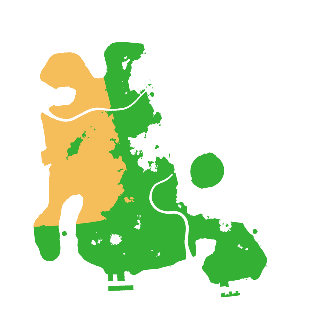 Biome Rust Map: Procedural Map, Size: 2500, Seed: 1424168694