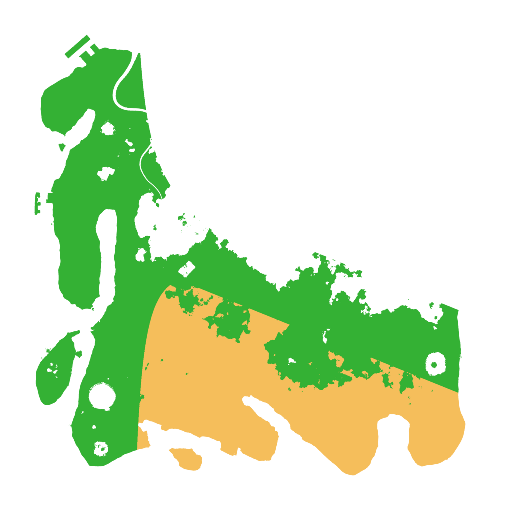 Biome Rust Map: Procedural Map, Size: 3500, Seed: 1610767231